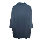 Nikki Jones Montreal Blue Loose Fit Long Coat Full Zip Jacket Women's Size XL Photo 3