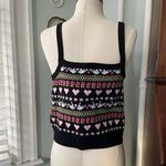 Anthropologie Maeve  Sweater Tank Medium Hearts and Doves Photo 3