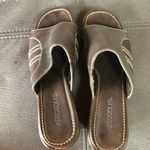 Aerosoles  Brown Leather Mules Size 8.5W Photo 6