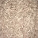 Kaisely  Anthropology’ sweater cowl neck Size Small pink tan soft tie neck roomy Photo 6
