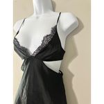 Victoria's Secret Black Lace Trim Cutout Slip Mini Dress Chemise Size XS Photo 1