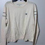 Hurley  women Casual Cropped beige Long sleeve shirt size S Photo 1
