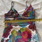Trina Turk Vintage  top Stunning Multicolor strap blouse flowing Tankini Sz 6 Photo 8