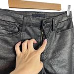 7 For All Mankind Metallic Twill Ankle Skinny Jeans Gunmetal Size 27 AU8121148 Photo 7