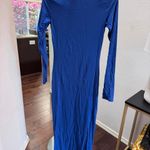 SKIMS Fits Everybody Crewneck Long-Sleeve Dress Sapphire Size Medium Photo 6