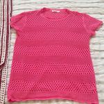 Pink Crochet Swim Coverup Size XL Photo 0