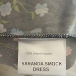 Eriks Fabriker Floral Print Midi Dress Sandra Smock Dress Long Sleeve M Feminine Black Size M Photo 7