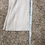 H&M Women's XXL Oatmeal Light Beige Flared Ribbed Knit Pull On Lounge Pants Photo 7