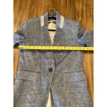 Veronica Beard  Orchid Chambray Upcollar Jacket dickey linen blazer Size 6 Photo 7