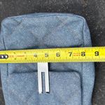 Vince Camuto  Blue Quilted Denim Crossbody Bag Silver Hardware Purse‎ Photo 3