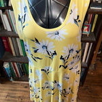 LuLaRoe  yellow floral Charlotte 3x swing tank dress Photo 0