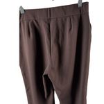 Dennis Basso Luxe Crepe Slim Straight Pull On Pants Chocolate Small Petite Photo 9