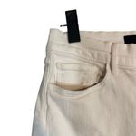 3x1 NYC White Fringe Raw Hem Denim Jeans Classic Bermuda Shorts Women Sz 27 Photo 5