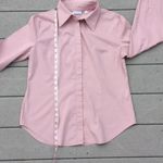 NY & CO Stretch Light Pink Button Down Shirt Women's Pink Button Down Shirt Size L Photo 10
