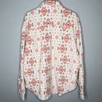 Simply Southern  Shacket Flannel Jacket Womens L Pink White Aztec Western Cozy Photo 1
