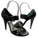 Giuseppe Zanotti Iridescent Peep Toe Sandals Women’s Size 36.5 Ankle Strap Heels Photo 0