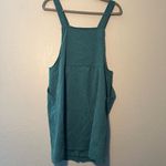 SheIn Teal Blue Midi Dress Overalls SZ M Button-Up Sleeveless Vest Cottagecore Photo 7