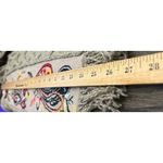 Anthropologie Sleeping on Snow Anthropologie Cardigan Size XS Embroidered Fringe Gray Photo 4