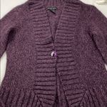 New York And Company  Dark Purple Fuzzy Sweater S Photo 3