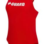 One Piece Guard Swimsuit Wide Strap w/Shelf Bra Photo 3