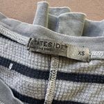 Stateside Striped Thermal Henley Tee Photo 5