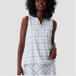 Tuckernuck Sport Provincial Plaid Sleeveless Caroline Polo Shirt Size Small Photo 6