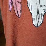 Wildfox  Steer Skull Nevada Outlaw Feathers Oversized Jumper Photo 5