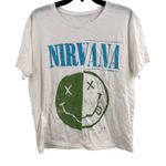 Nirvana  Crew Neck Smiley Tee XL New Photo 0