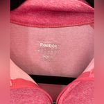 Reebok Pink  long sleeve quarter zip pullover jacket large Photo 2
