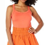 Free People Movement  Orange Skortie Workout Romper Photo 0