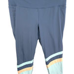 Lane Bryant  LIVI‎ Plus Size 22 24 Leggings Ankle Blue Color Block Pull On 100 Photo 0