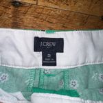 J.Crew green floral flat front preppy chino size 2 shorts Photo 1