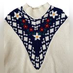 Forelli Vintage 90s Hippie Boho Cottagecore Floral Long Sleeve Mock Neck Sweater Size 18 Photo 1