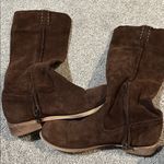 Sundance  Suede Leather Chocolate Brown Slouch Explorer Boots size 38 7.5-8 Photo 9