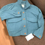 Avec Les Filles NWT Anthropologie  corduroy oversized cropped shacket size small Photo 0
