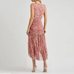 MISA Los Angeles NWT  Ava Paisley Print Stretch-Tulle Midi Dress Photo 5