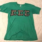 Tri Sigma Stitched Letters Tee Size M Photo 0