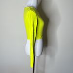 ZARA  Neon Green Long Sleeve Crop Top Photo 1