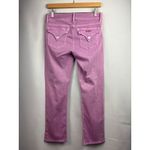 Hudson Women’s Size 28 Pinky Purple Straight Leg Jeans with Logo on Front & Back Photo 3