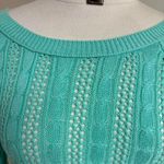 SO Y2K  Kohl’s Grunge Green Knit Cable Knit Sweater Photo 2