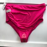 Old Navy New Maternity Rollover-Waist Swim Bikini Bottoms Small Pink NWT Photo 4