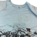 SKI THE SUMMIT COLORADO Vintage 80s Lightweight Sweatshirt, Size Medium P2P 21” Blue Photo 4