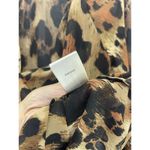 Lounge Beach Lunch  Women's Blouse Animal Print Sheer V Neck Size XS 3/4 Sleeve Photo 3