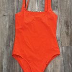 Aritzia Original Fire Opal Square-neck Women’s Orange One Piece 2XS Photo 3