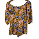 Forever 21  Yellow Floral Romper Small Photo 1