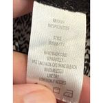 Y2K Teal Flowy Black Top Tank Medium‎ Open Back Shirt Blouse Geometric Pattern Photo 6