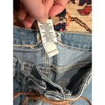 Mudd Lace-Up Denim Jean Shorts Y2K Low Rise Distressed Cutoff Festival Photo 5