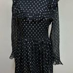 Robert Rodriguez  Black Label Women's Silver Silk Sheer High Neck Blouse Size 0 Photo 0