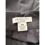 Liz Claiborne Womens Pants 16W Gray Straight Leg Casual Office Photo 2