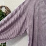 Free People  South Side Thermal Sweater Lightweight Lilac Size Medium Photo 7